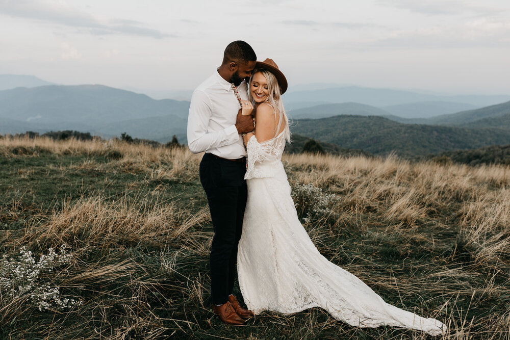 Mountain elopement at Max Patch