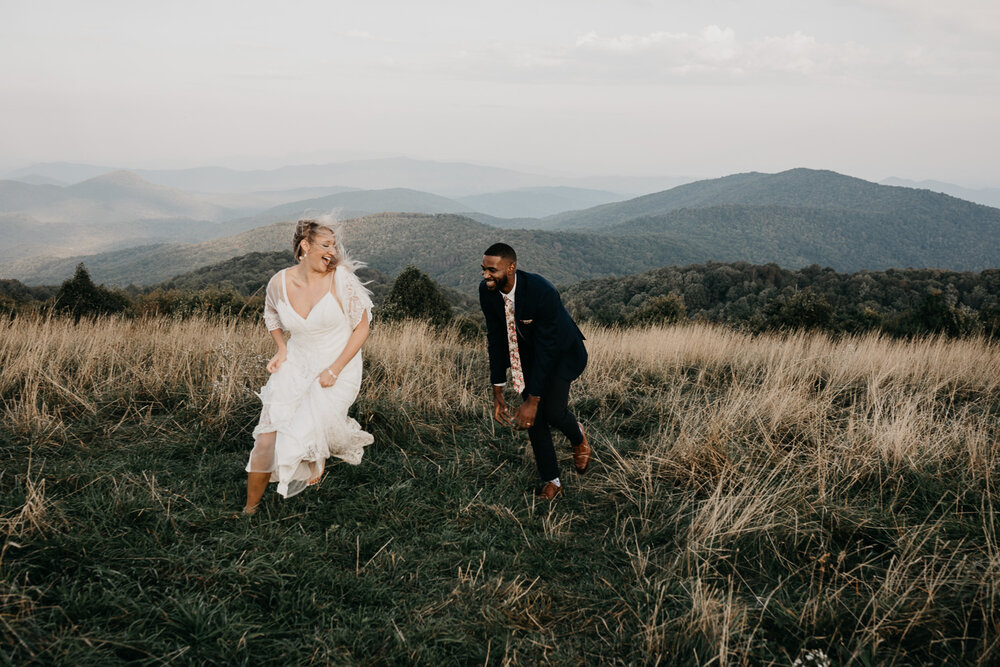 Mountain elopement at Max Patch
