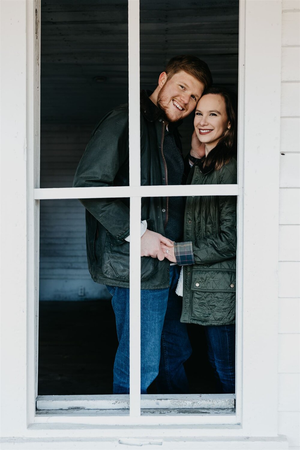 Winter Morning Engagement Photos captured by Knoxville Engagement Photographer
