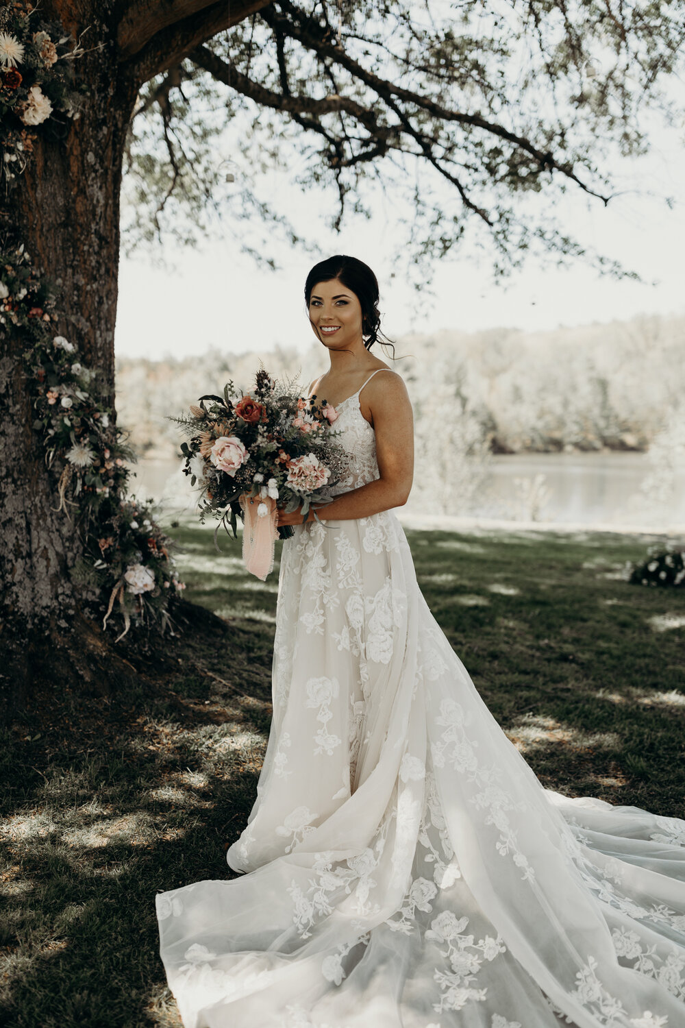 Bride captured by Knoxville Wedding Photographer