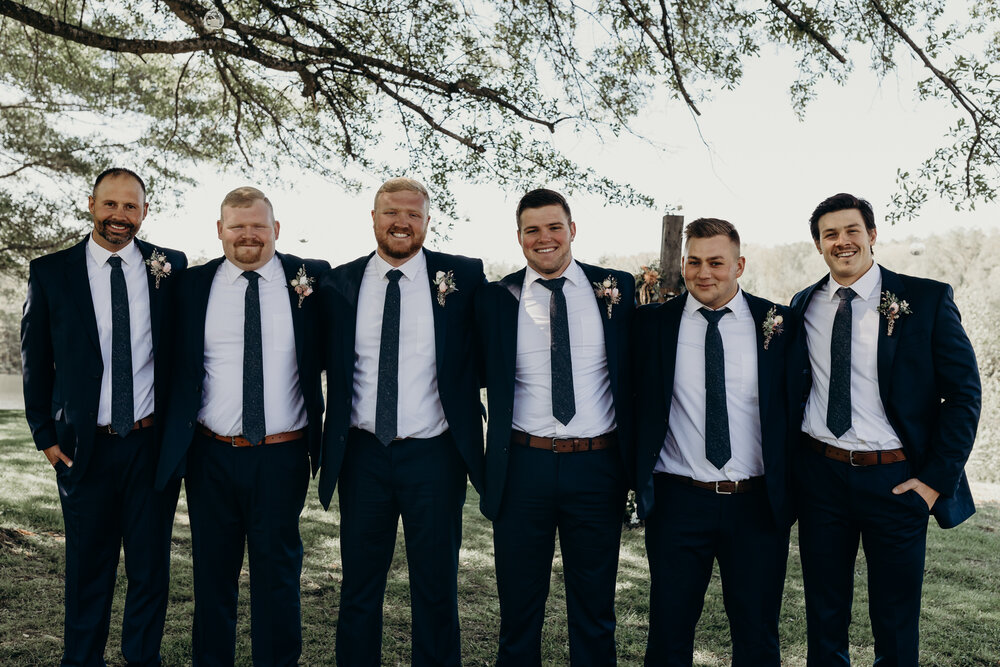 Groomsmen captured by Knoxville Wedding Photographer