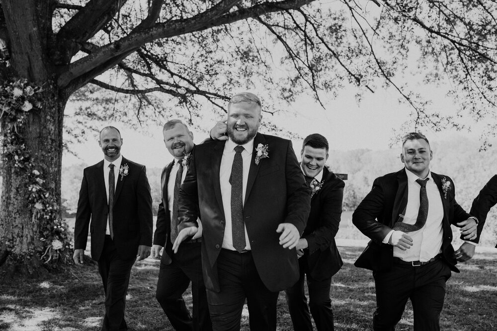 Groomsmen captured by Knoxville Wedding Photographer