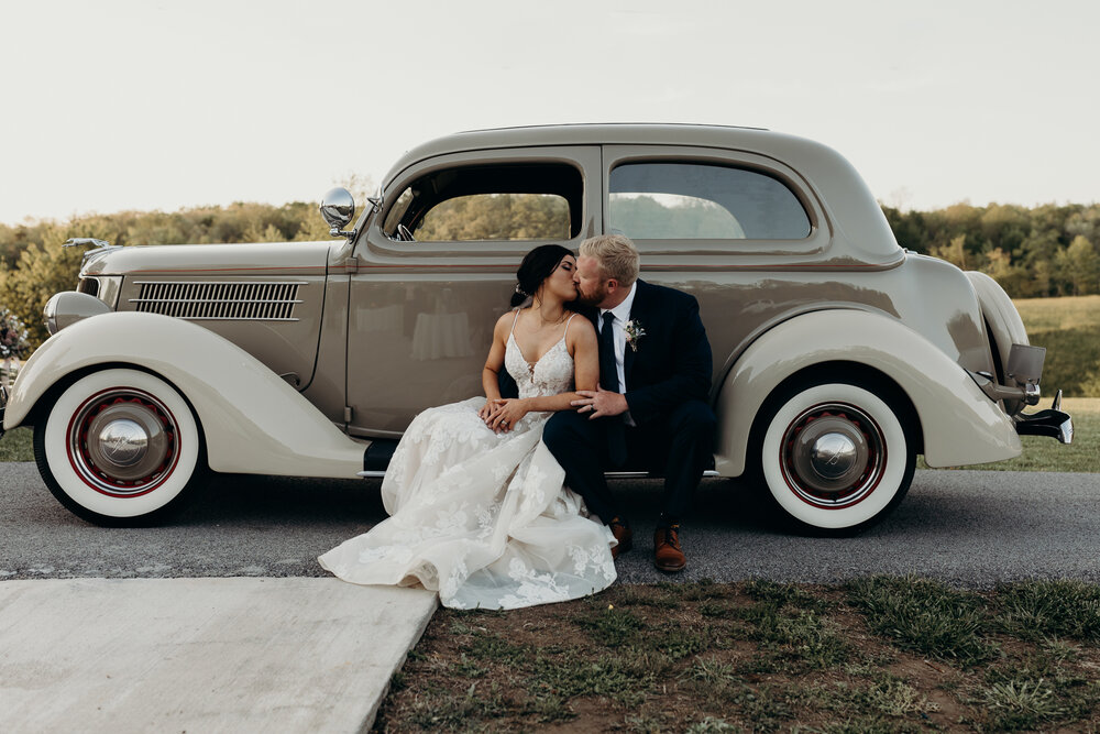 Bride and groom photos captured by a Knoxville Wedding Photographer